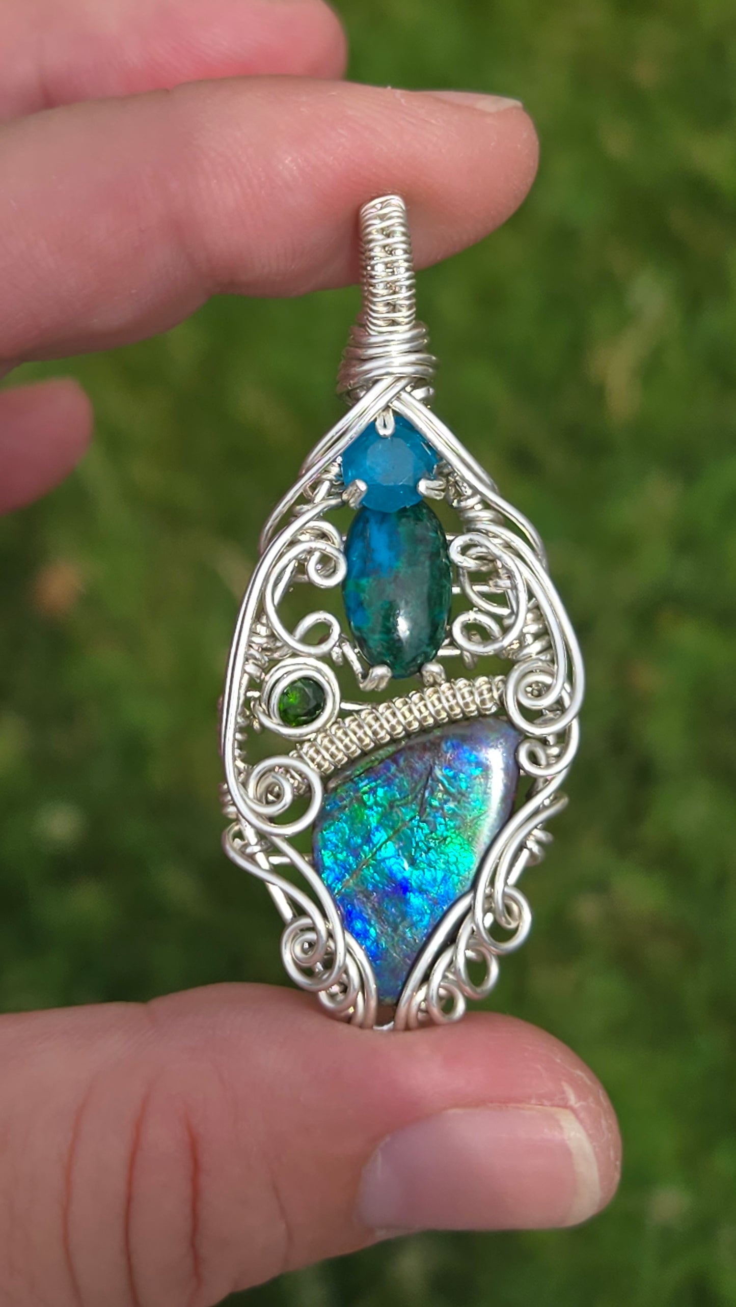 Ethereal Wire Wrapped Pendant