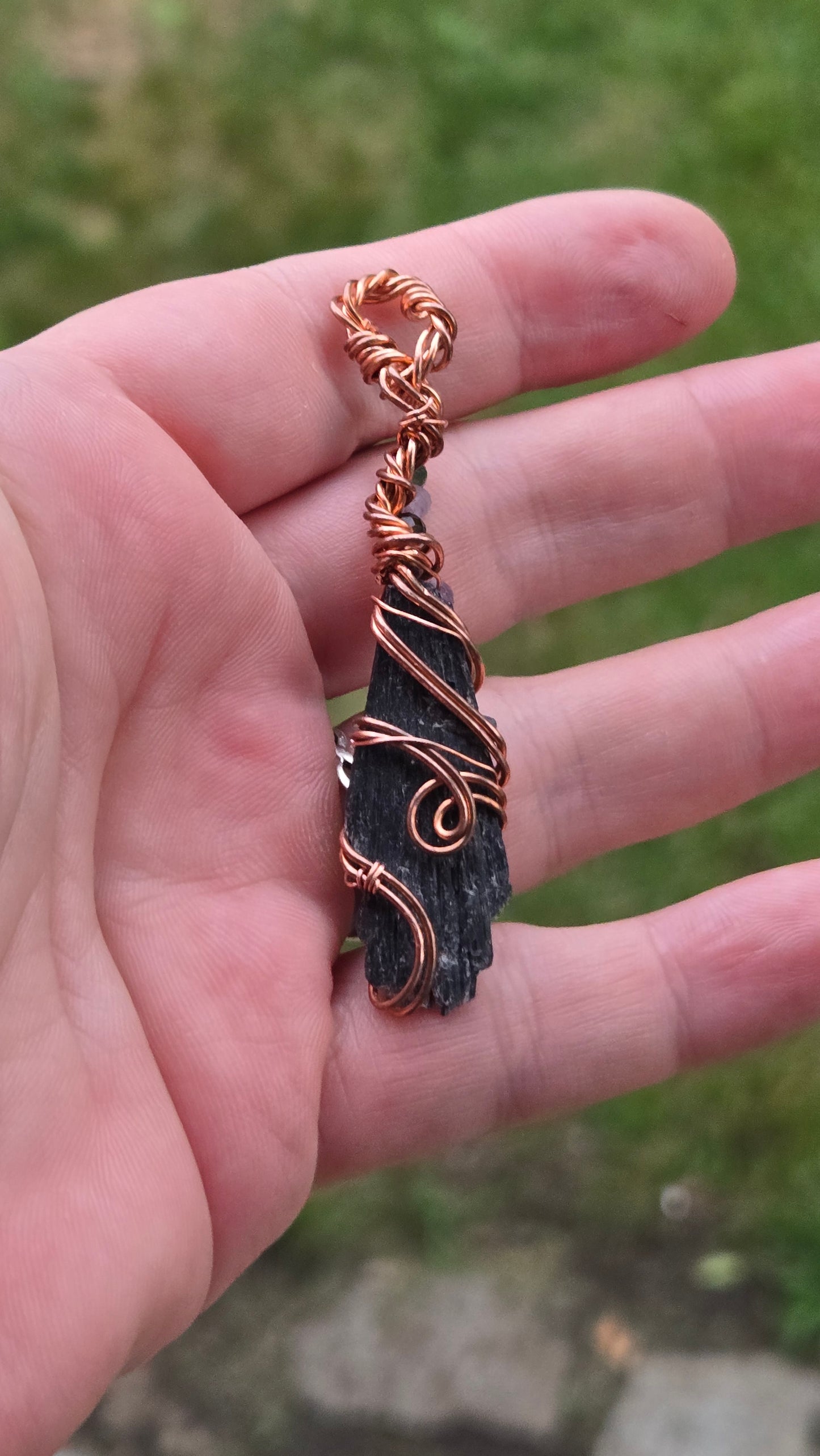 Witches Broom Wire Wrapped Pendant