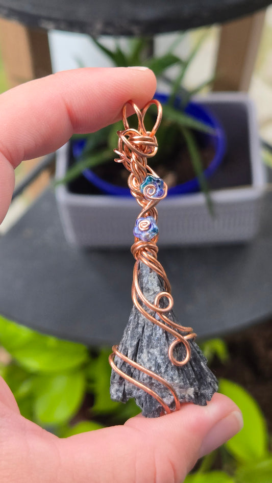 Witches Broom Wire Wrapped Pendant