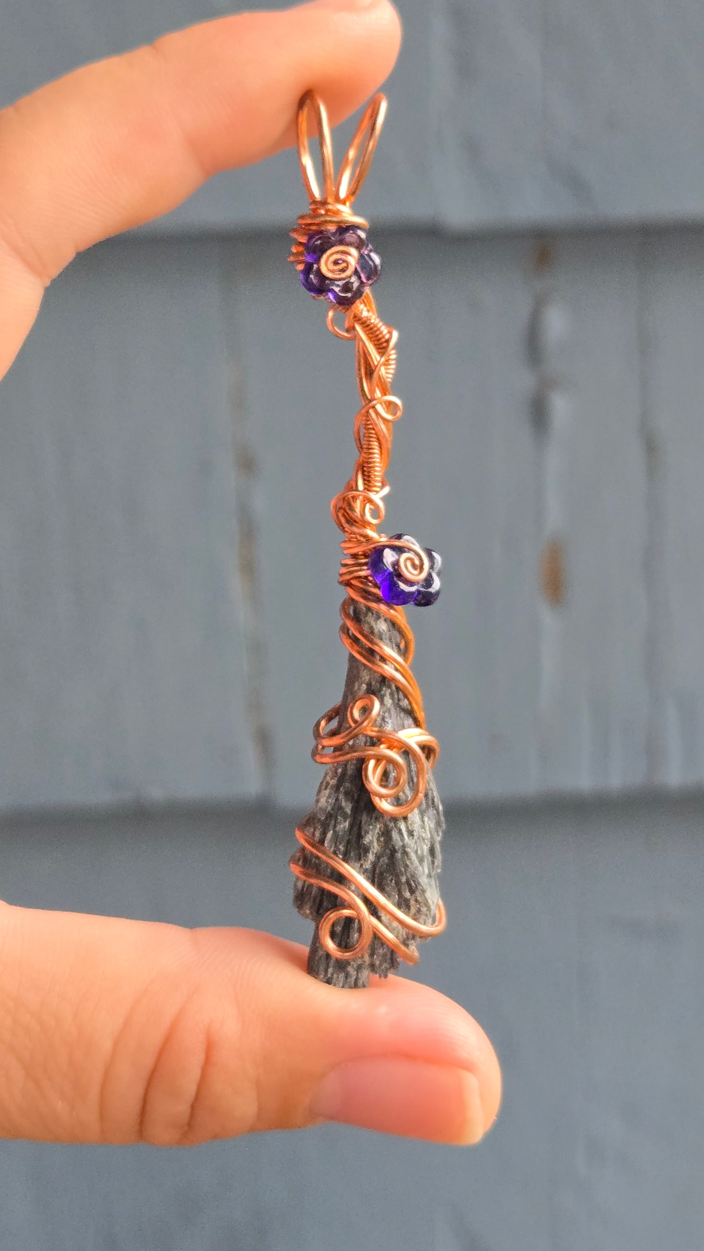 Witches Broom Wire Wrapped Pendant