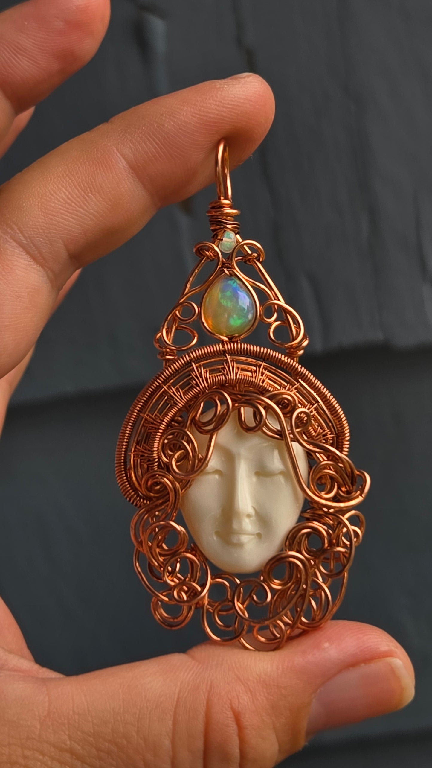 Witch Wire Wrapped Pendant