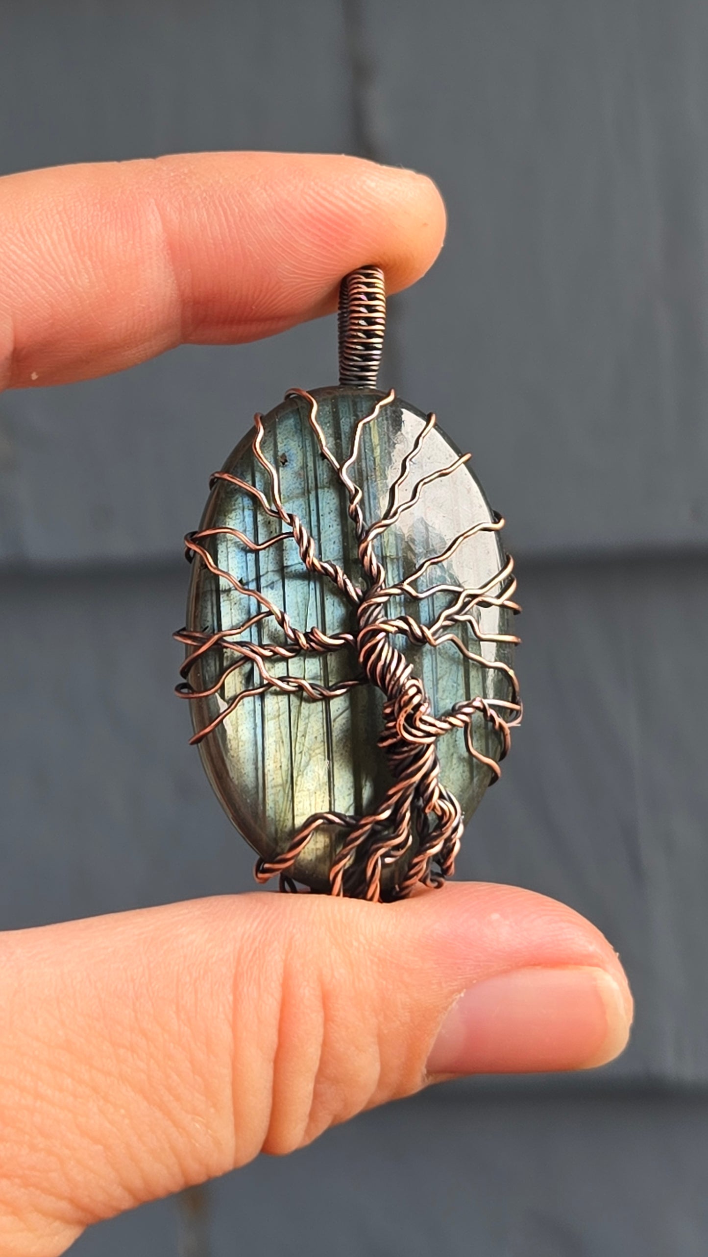 Tree Wire Wrapped Pendant