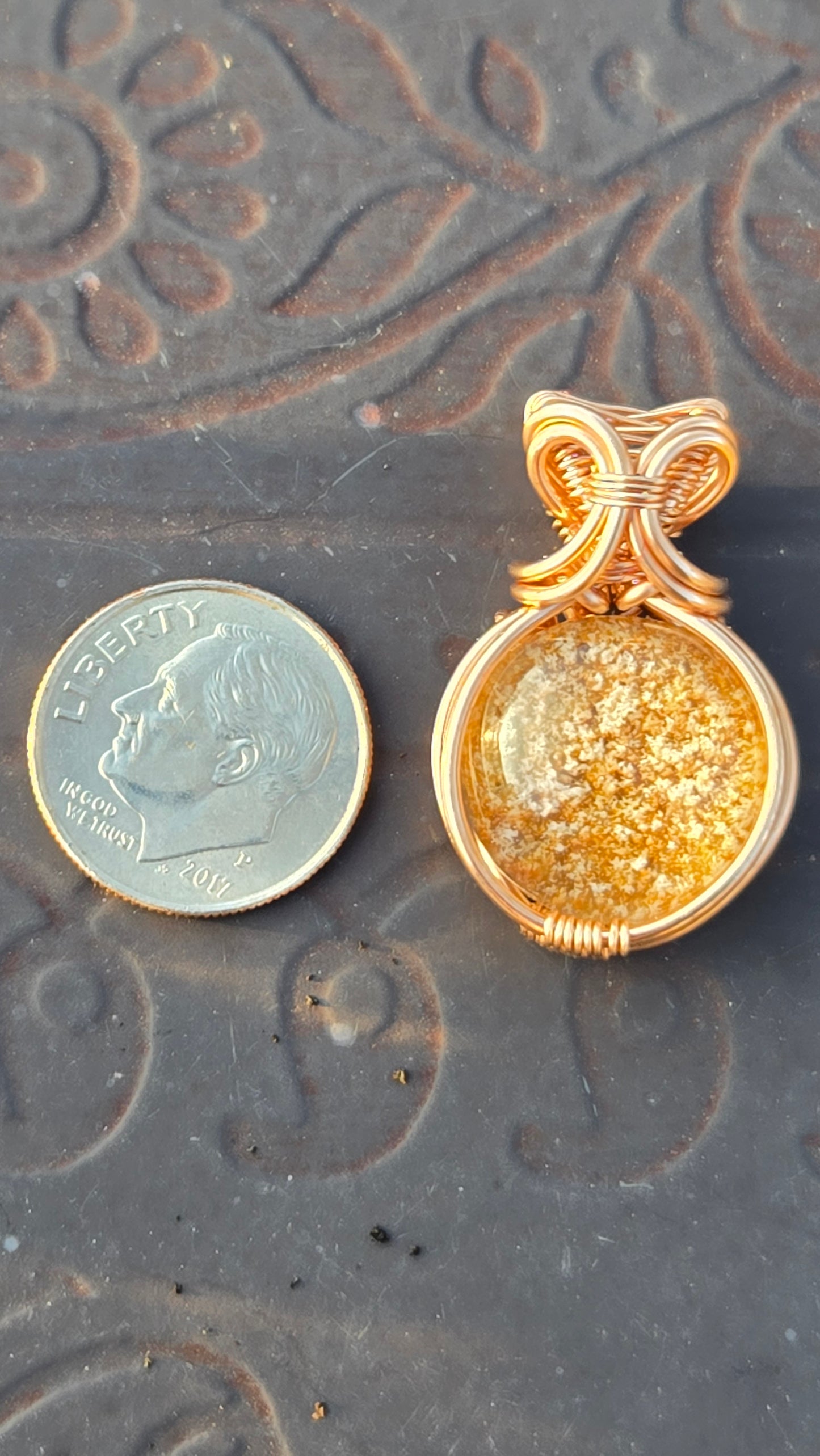 Garden Quartz Wire Wrapped Pendant