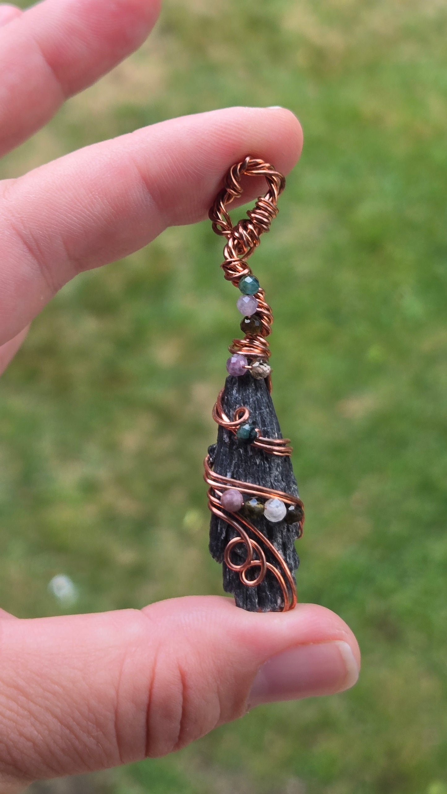 Witches Broom Wire Wrapped Pendant