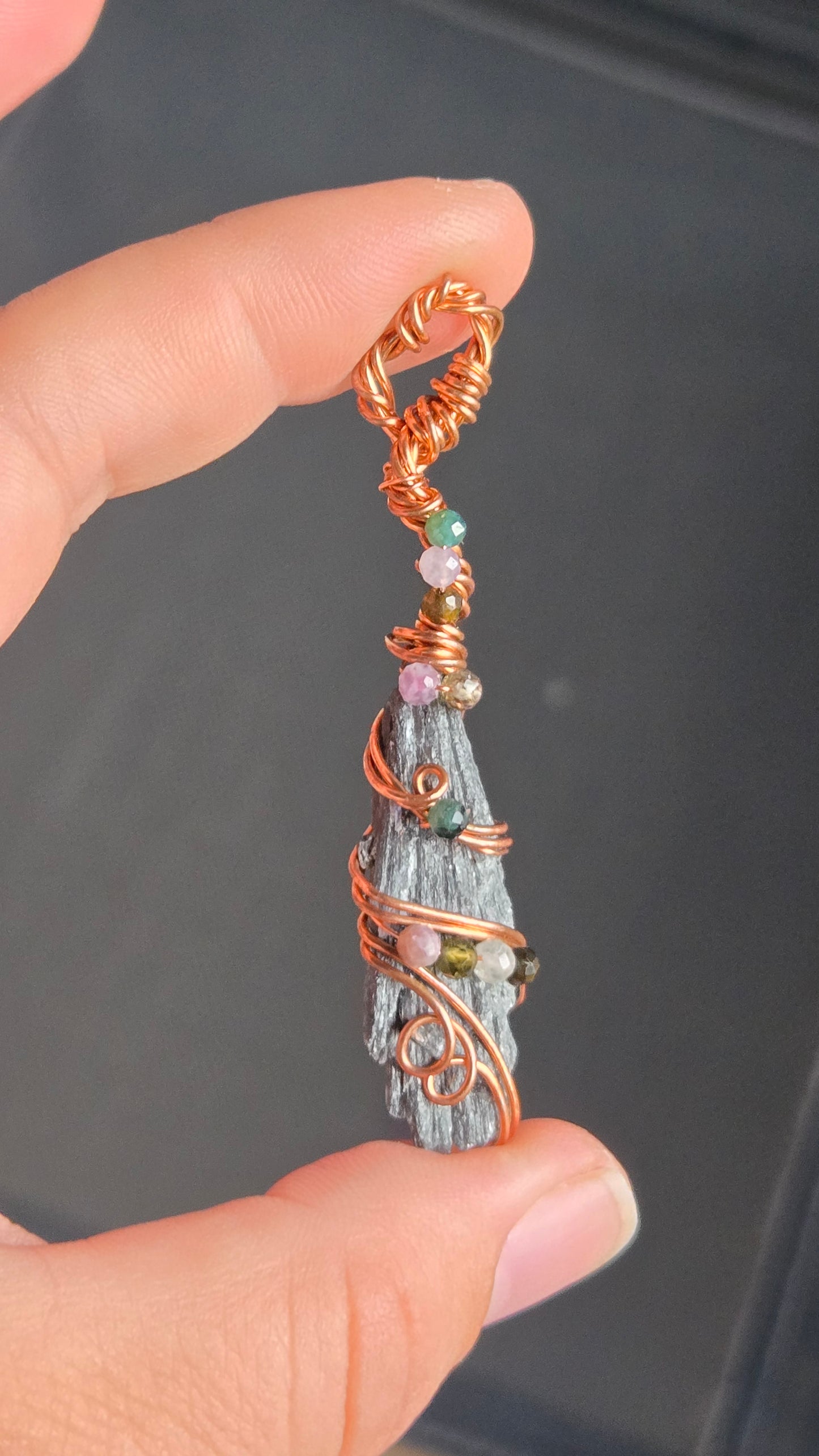 Witches Broom Wire Wrapped Pendant