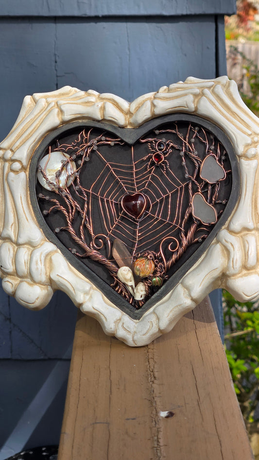 Web of Love Wire Wrapped Home Decor