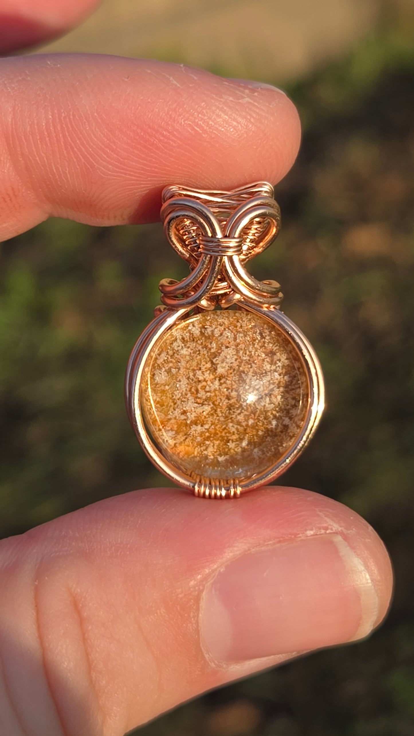 Garden Quartz Wire Wrapped Pendant