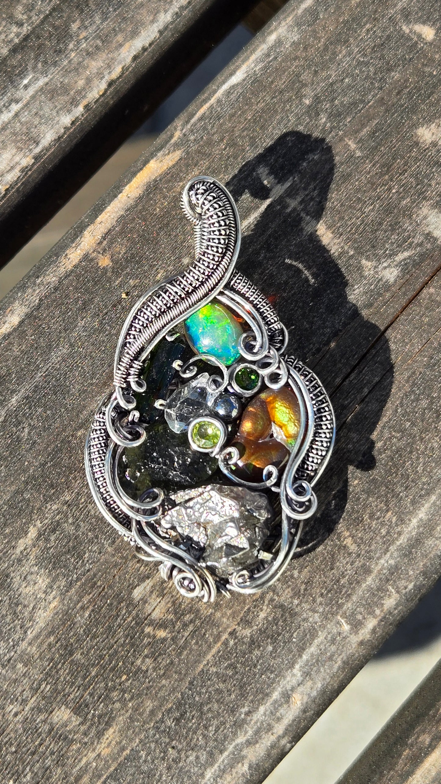 Out of this World Wire Wrapped Pendant