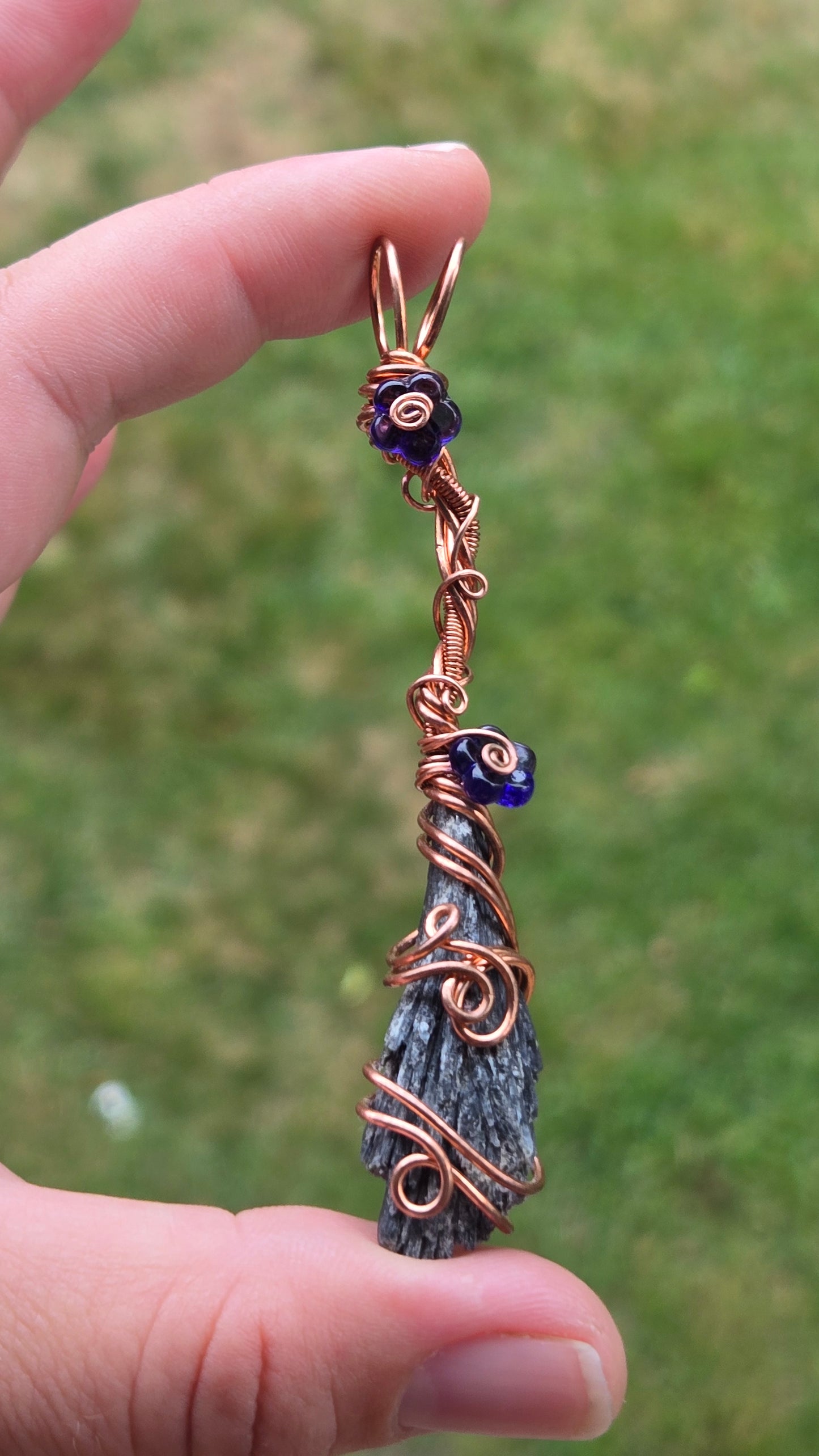Witches Broom Wire Wrapped Pendant