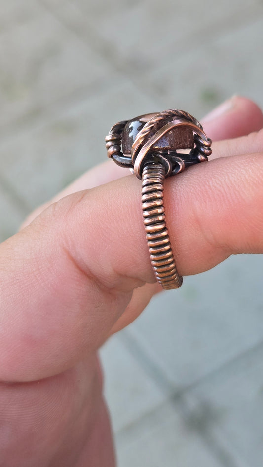Garden Quartz Wire Wrapped Ring