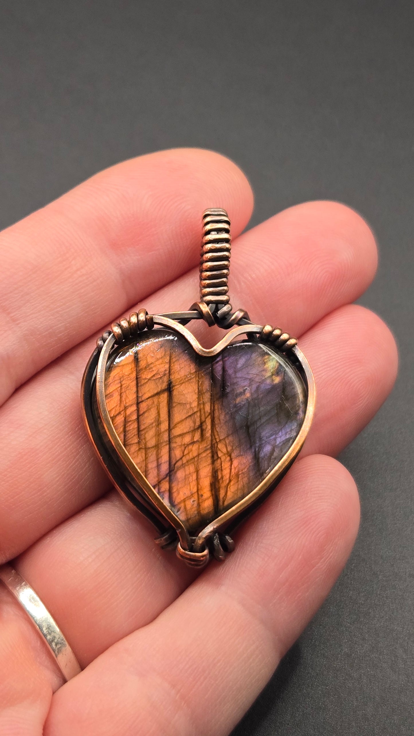 Labradorite Wire Wrapped Pendant