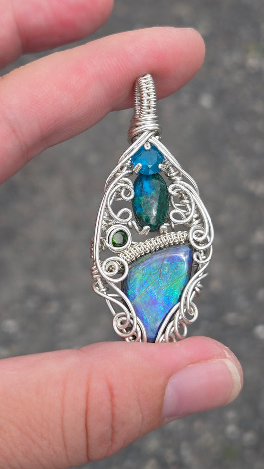 Ethereal Wire Wrapped Pendant