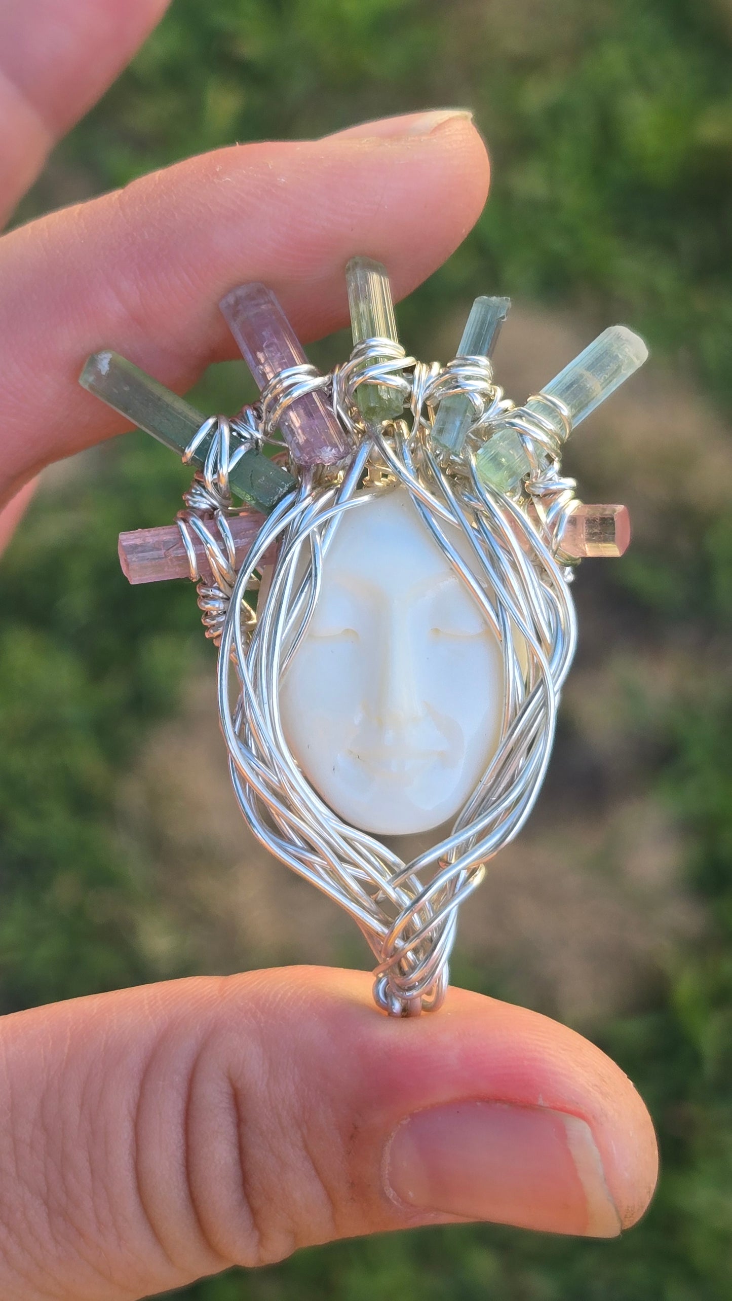 Queen Wire Wrapped Pendant
