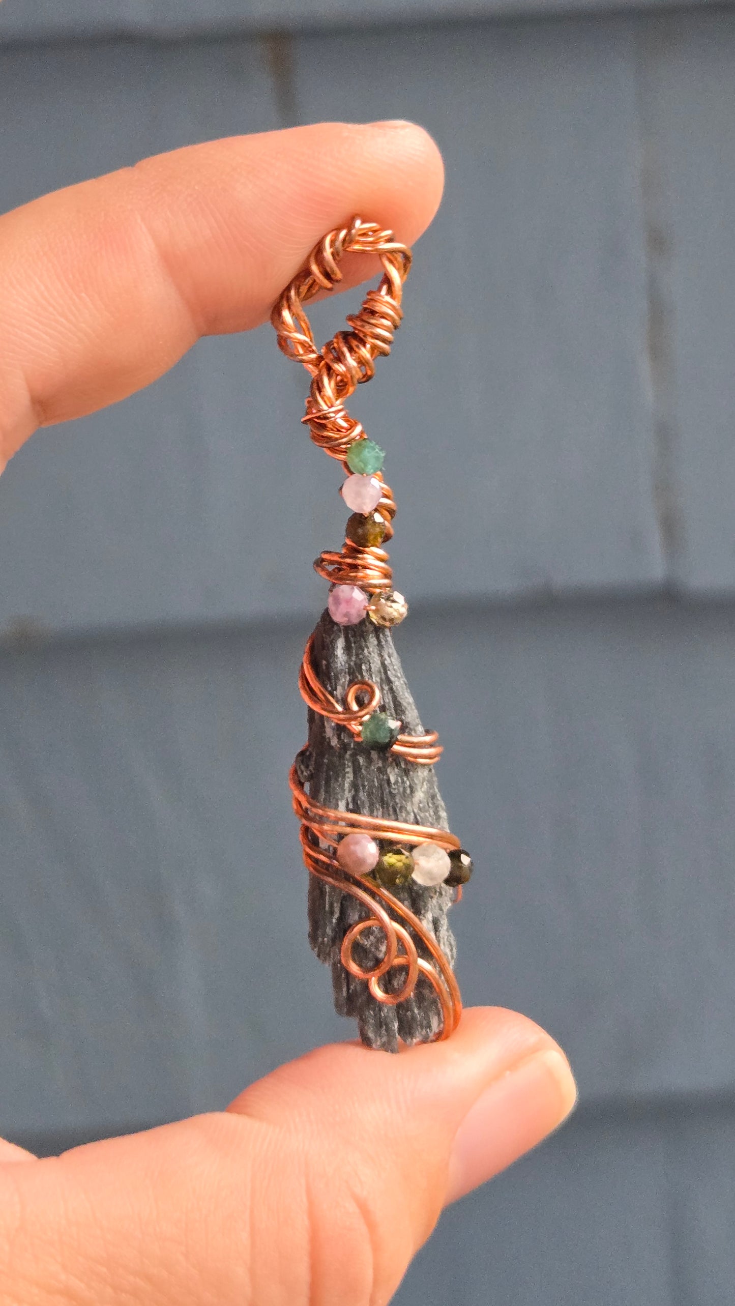 Witches Broom Wire Wrapped Pendant