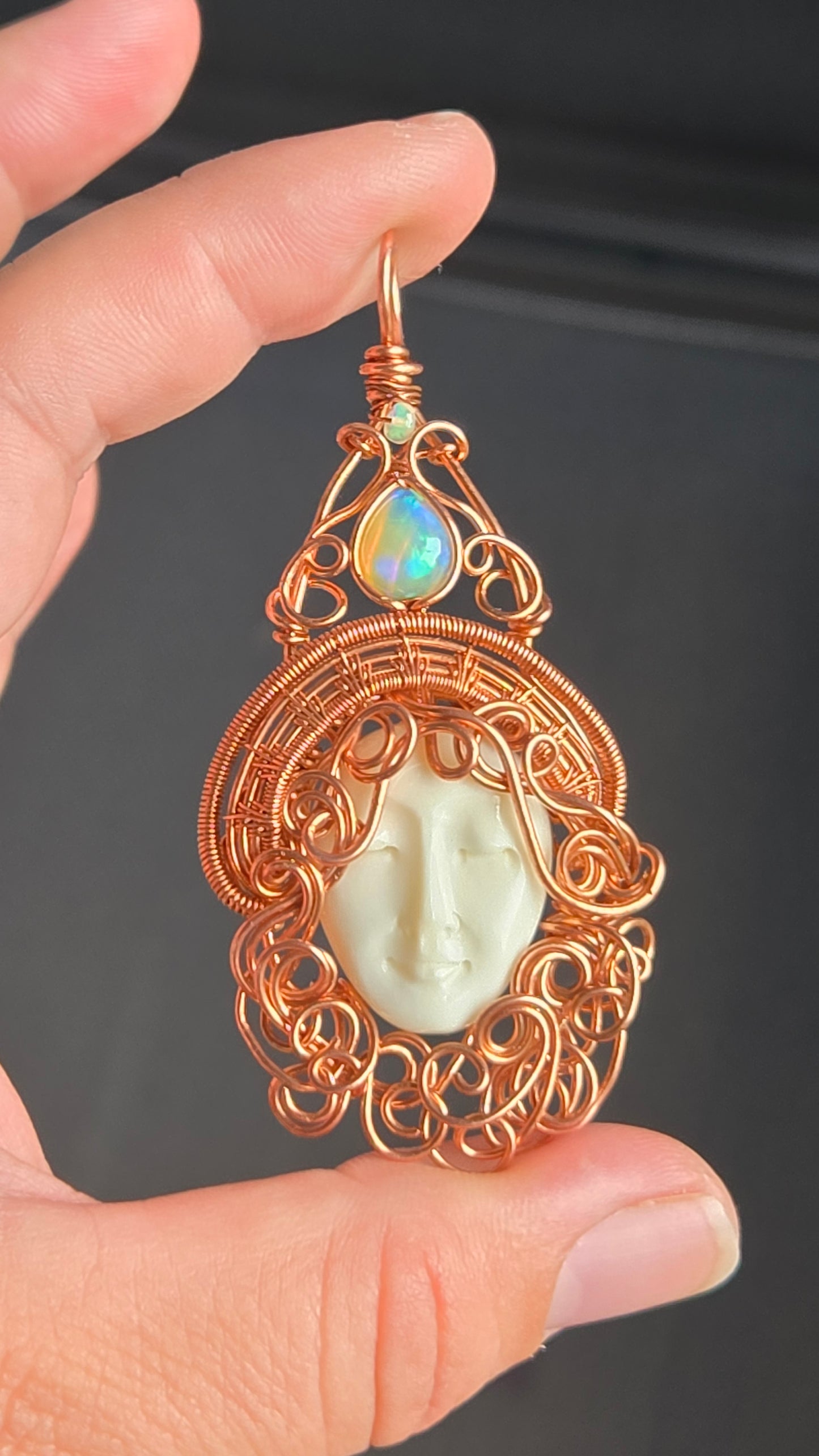 Witch Wire Wrapped Pendant