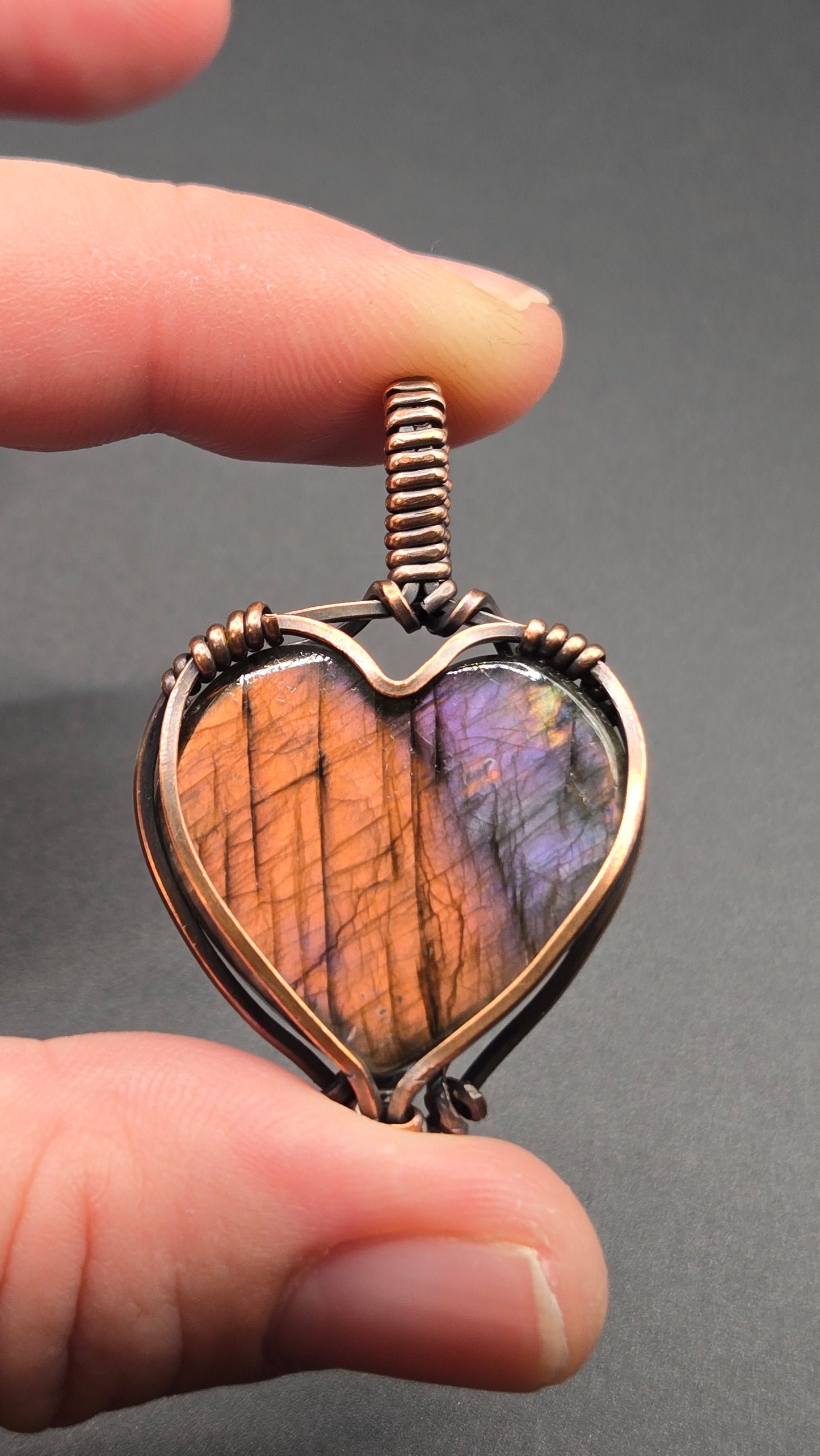 Labradorite Wire Wrapped Pendant