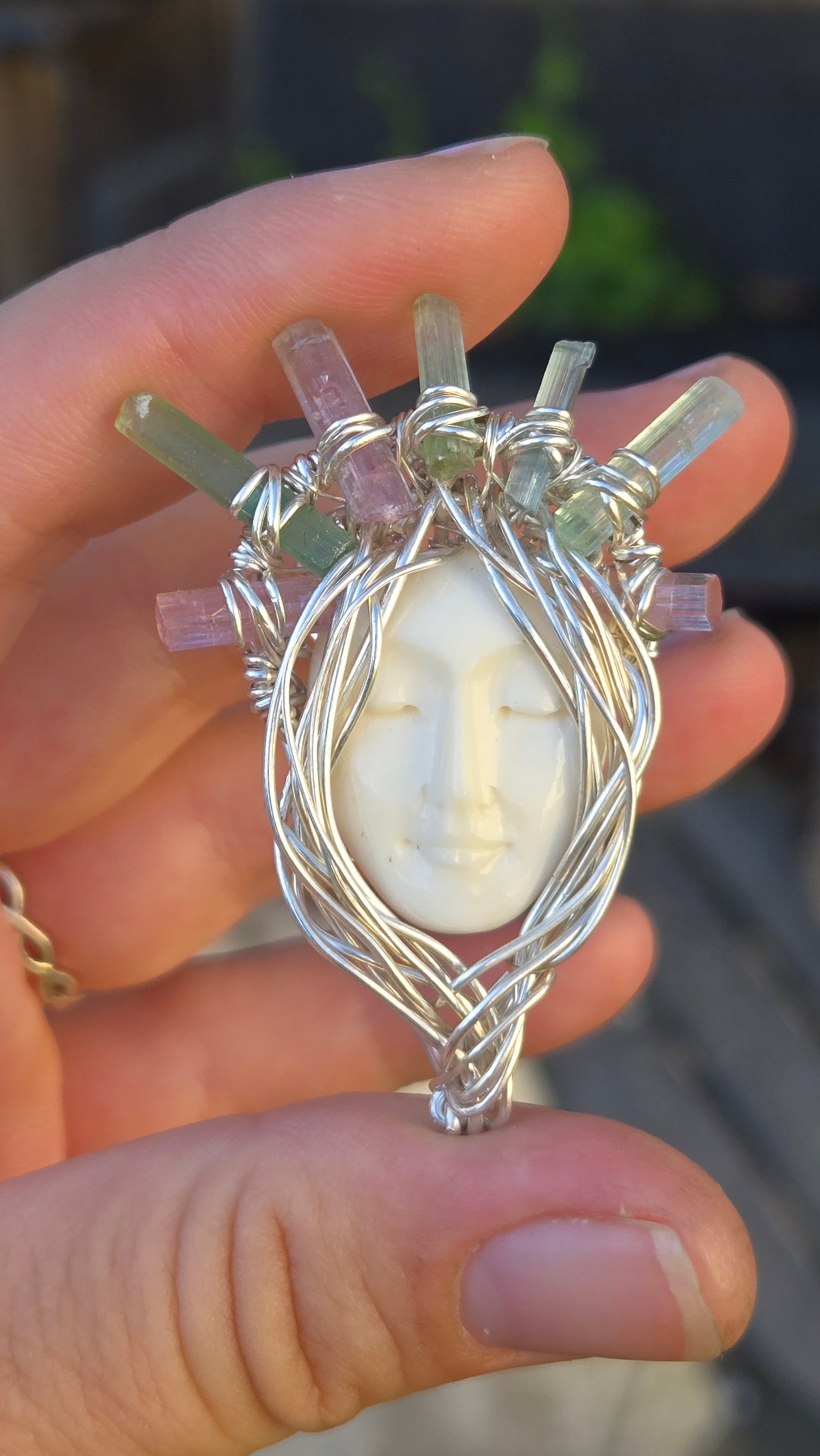 Queen Wire Wrapped Pendant