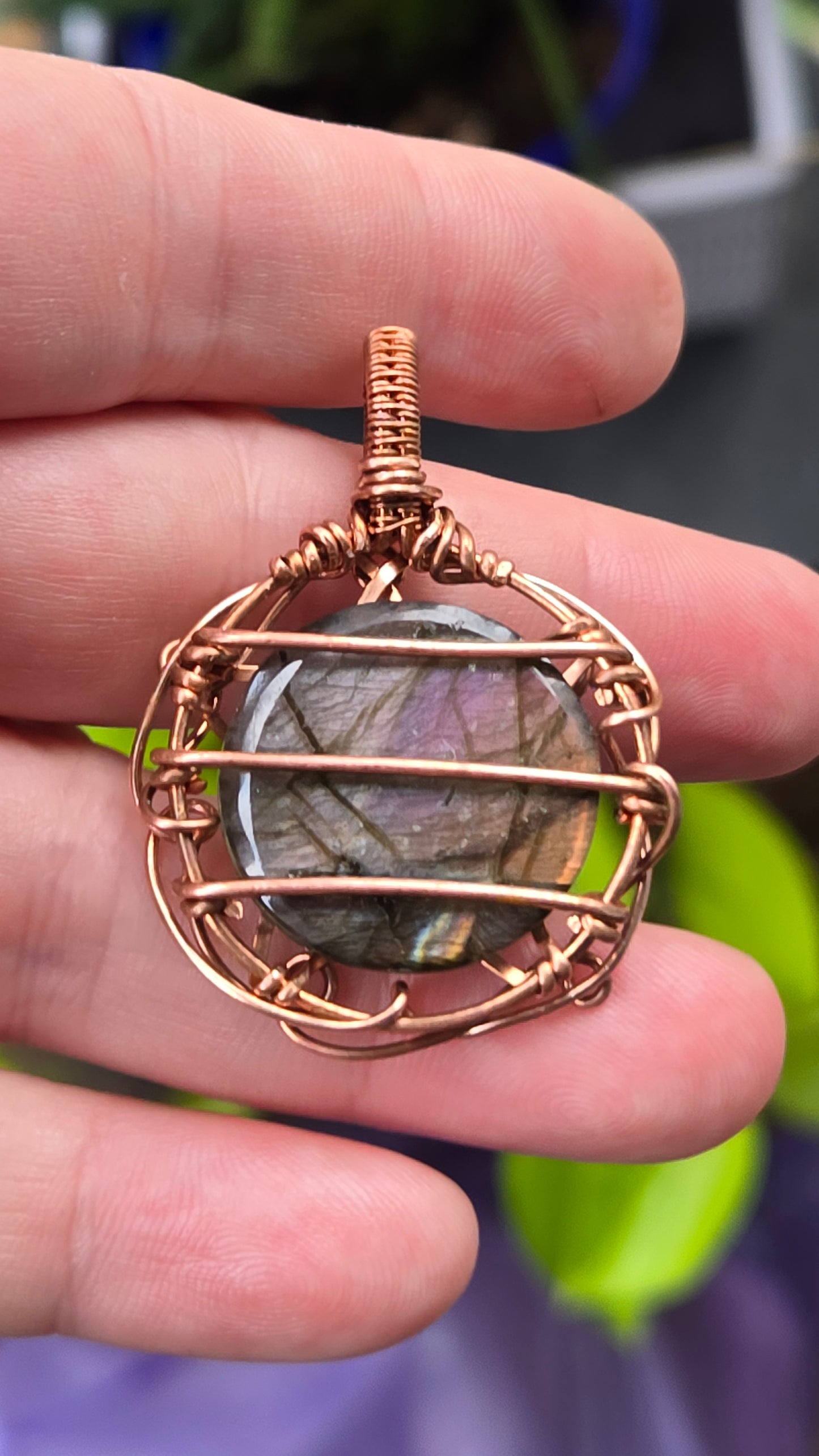 Pentacle Wire Wrapped Pendant