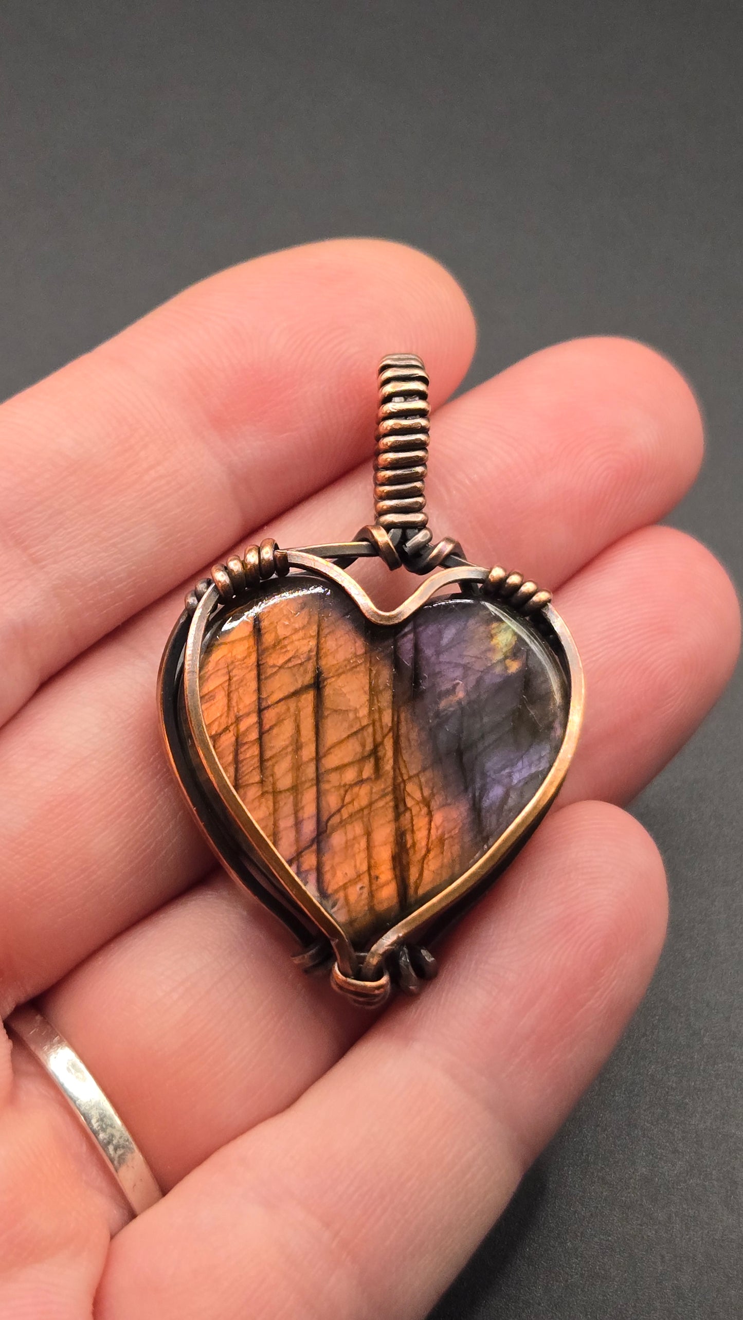 Labradorite Wire Wrapped Pendant
