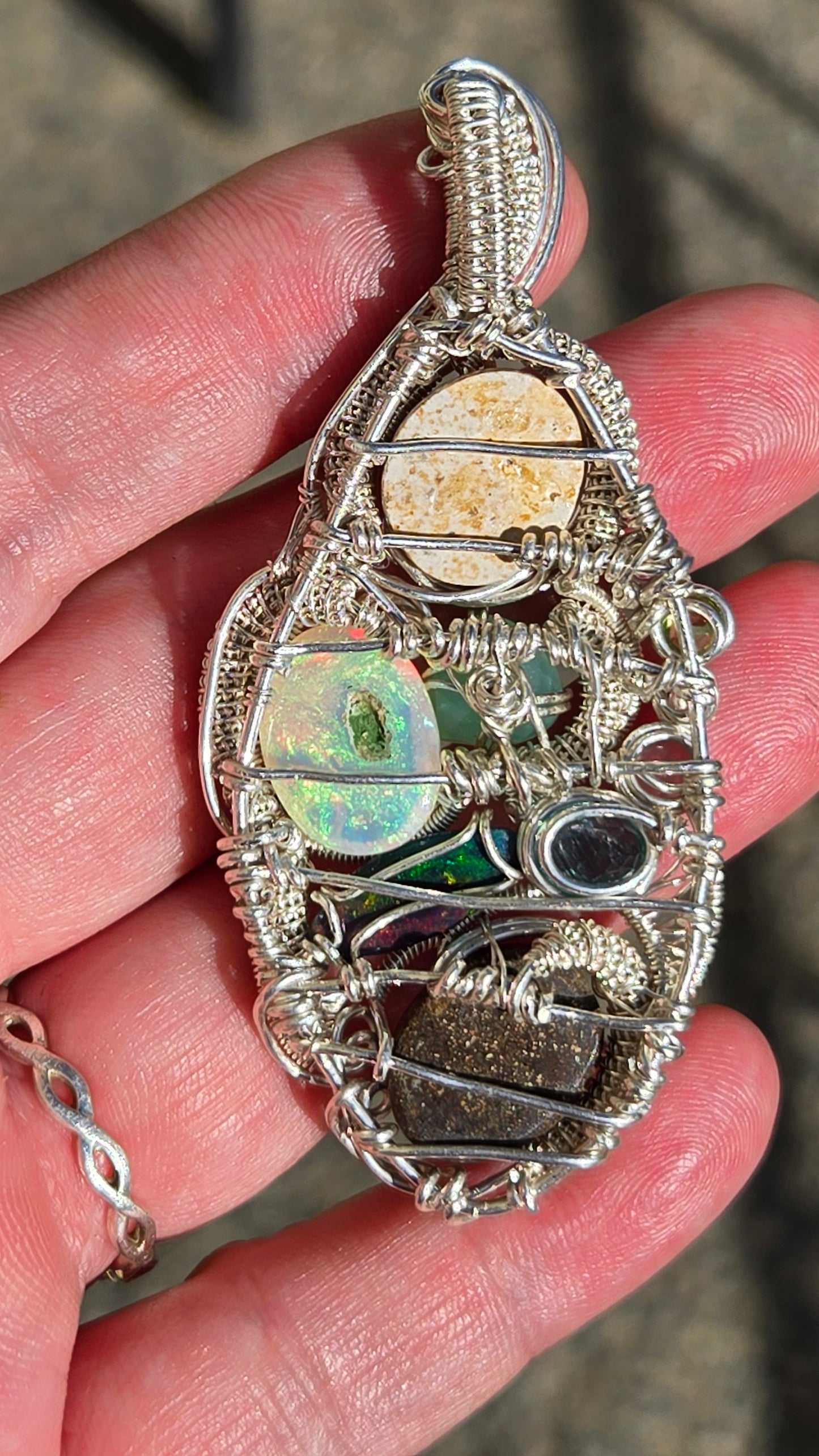 Mystical Wire Wrapped Pendant