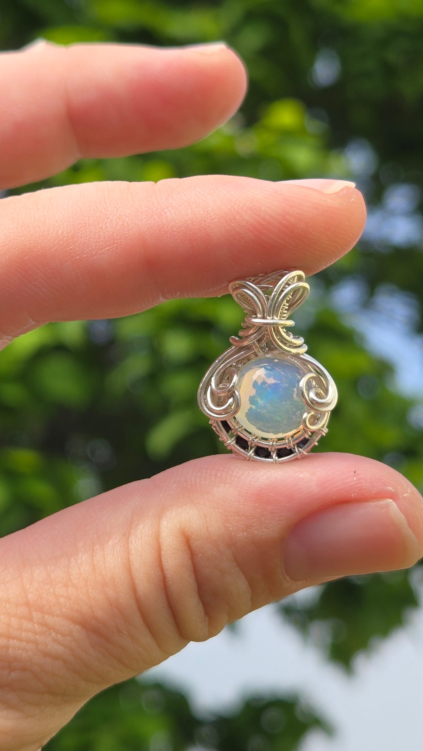 Mini Wire-wrapped Pendant
