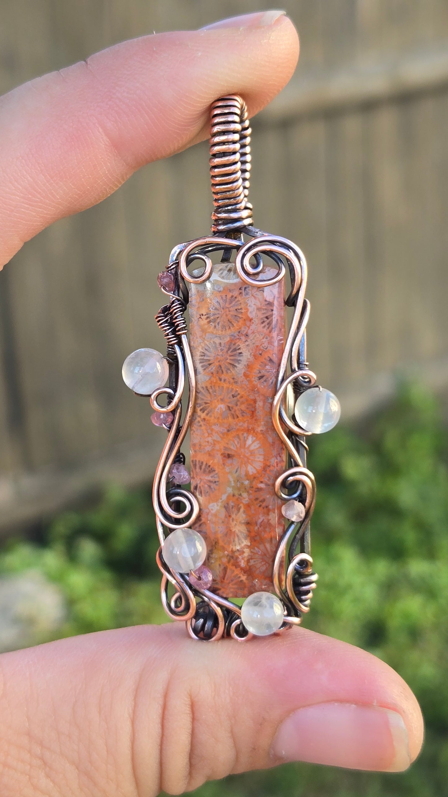 Fit for a Mermaid Wire Wrapped Pendant