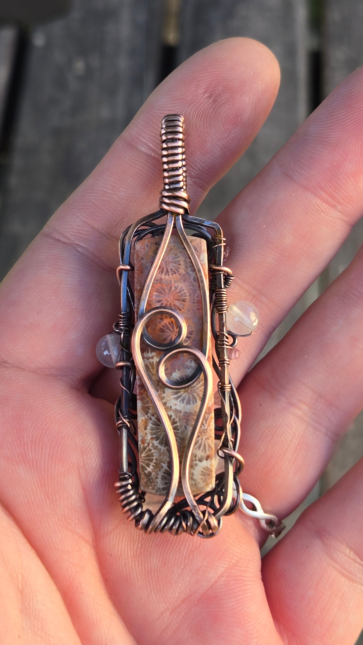 Fit for a Mermaid Wire Wrapped Pendant