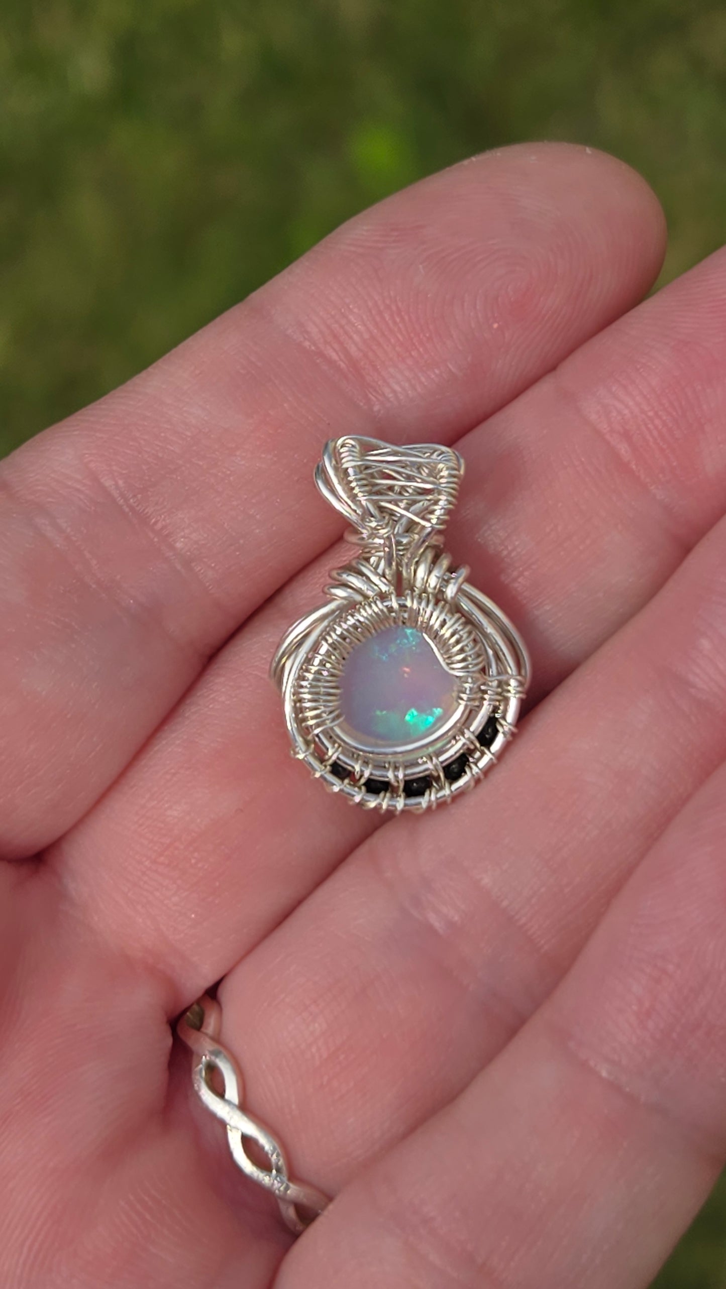 Mini Wire-wrapped Pendant