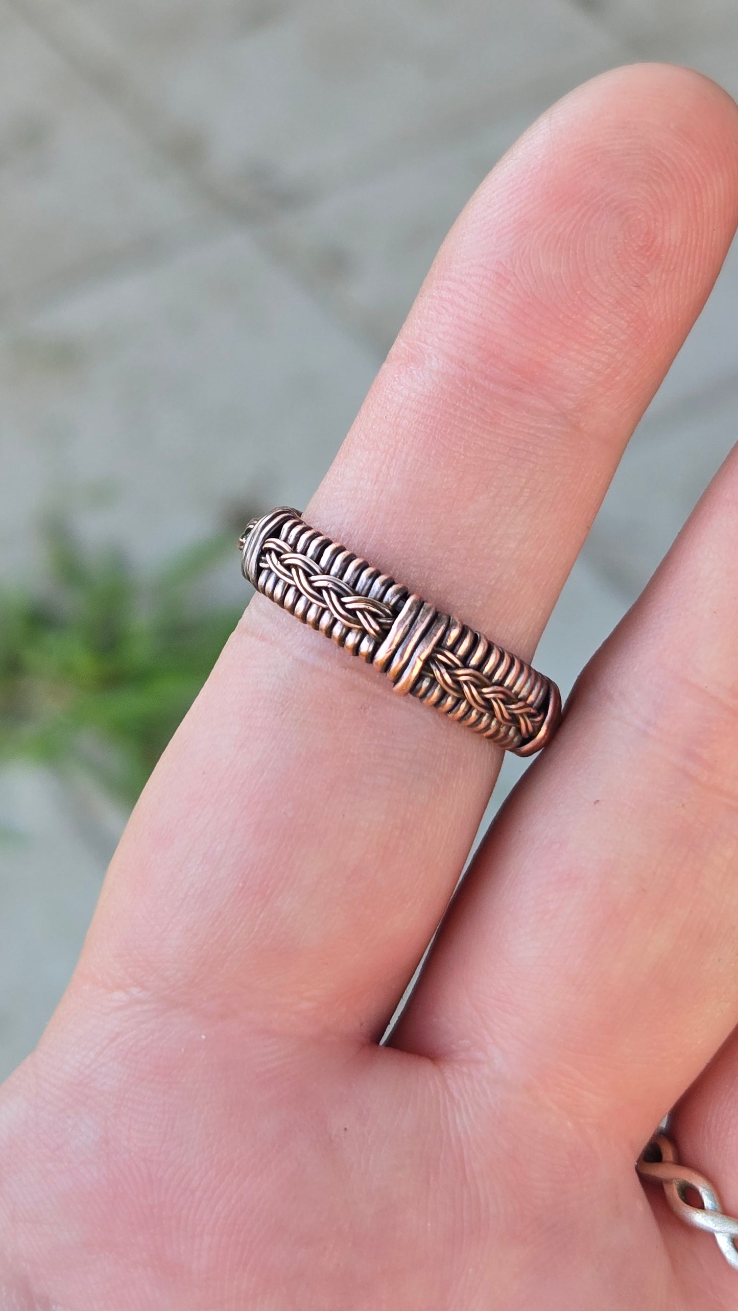 Bumblebee Jasper Wire Wrapped Ring
